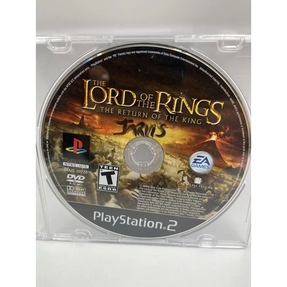 Lord of the Rings The Return of the King PlayStation 2 Ps2 - Disc Only
